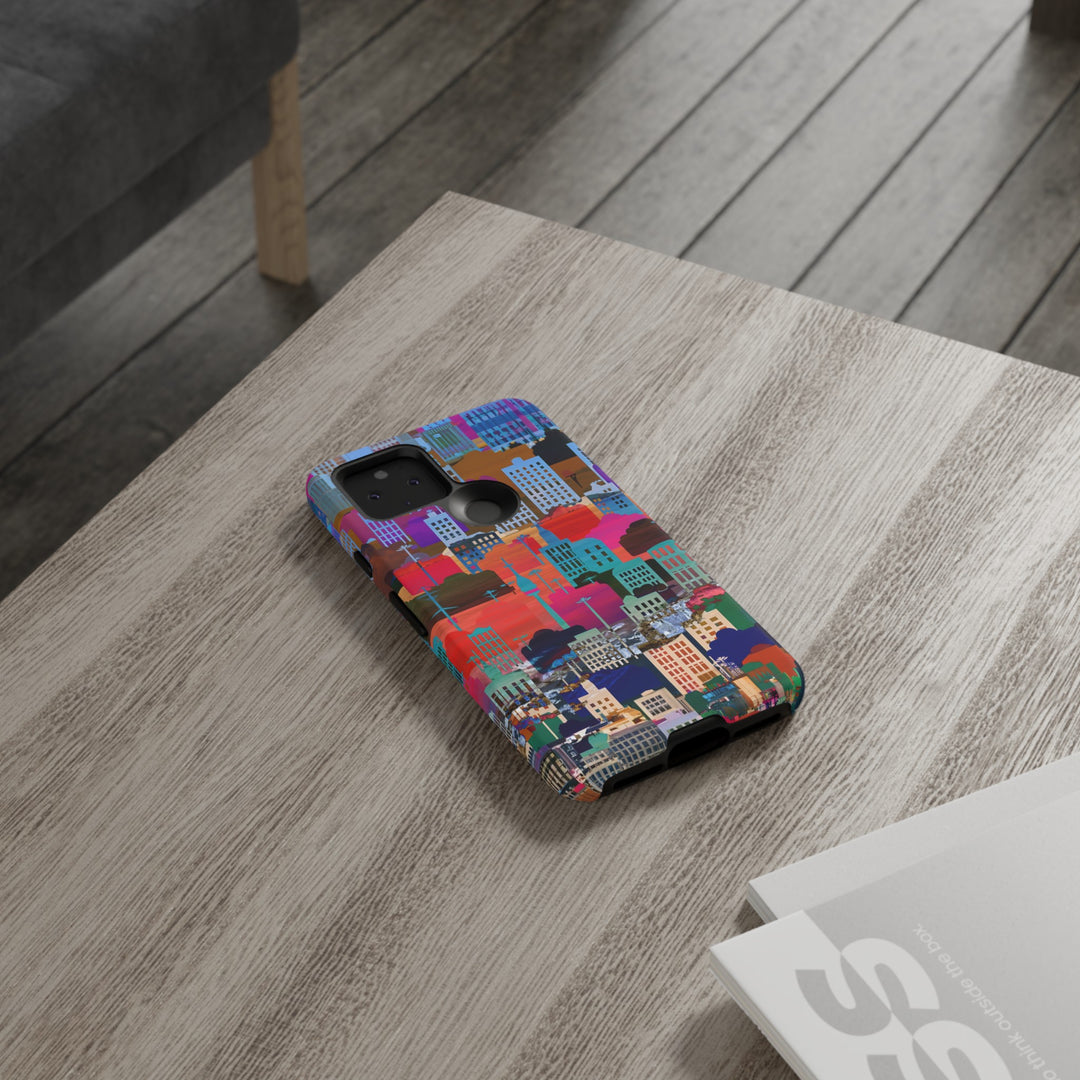 Cute Samsung Case | Cool Iphone Case | Summer City Skyline, Samsung S24, S23, S22, S21, IPhone 15 Case | Iphone 14 Case, Iphone 13 Case - Studio40ParkLane