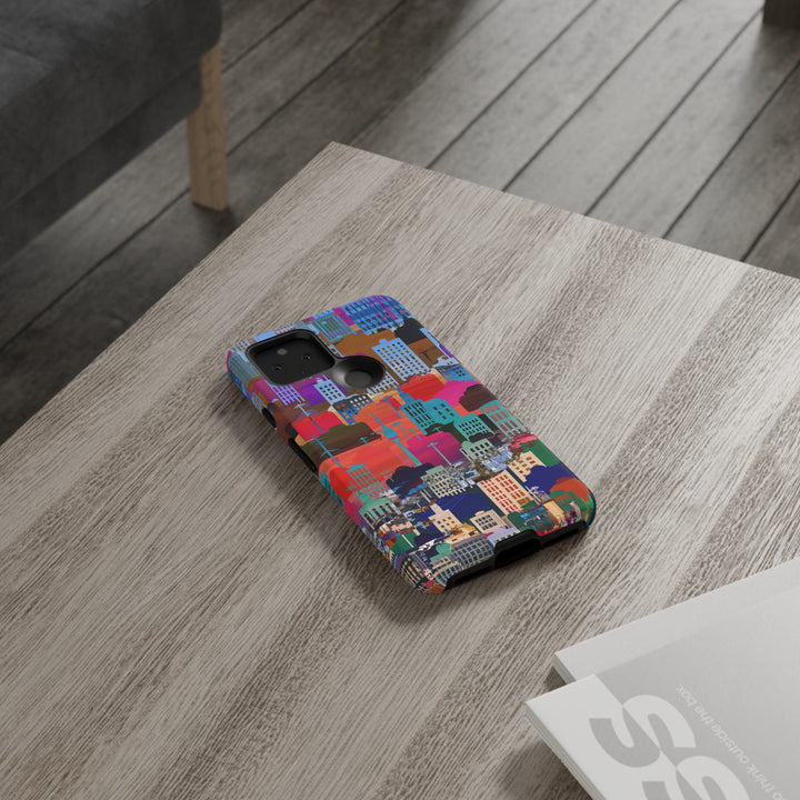 Cute Samsung Case | Cool Iphone Case | Summer City Skyline, Samsung S24, S23, S22, S21, IPhone 15 Case | Iphone 14 Case, Iphone 13 Case - Studio40ParkLane