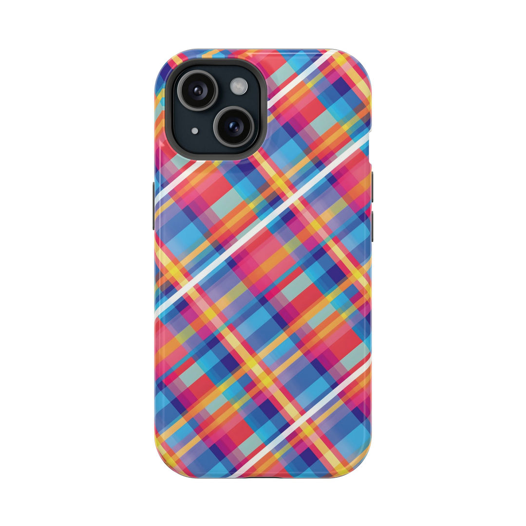 Checkered Plaid Magsafe Gift for Her Cute Phone Case for Iphone, | iPhone 16 | iPhone 15 Pro Max, Iphone 14 Pro Max, 13 12 11 10 9 8 7 - Studio40ParkLane