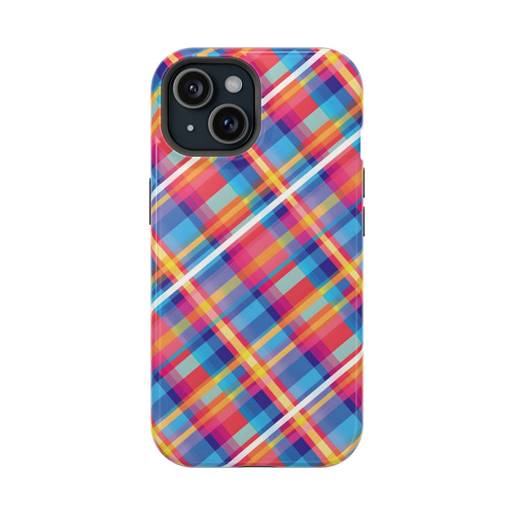 Checkered Plaid Magsafe Gift for Her Cute Phone Case for Iphone, | iPhone 16 | iPhone 15 Pro Max, Iphone 14 Pro Max, 13 12 11 10 9 8 7 - Studio40ParkLane