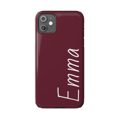 Personalized Initial Name Custom Slim Phone Cases for Iphone 16 Pro Max | iPhone 15 Case | iPhone 15 Pro Max Case, Iphone 14, 13, 12, 11, 10, 8, 7 - Studio40ParkLane