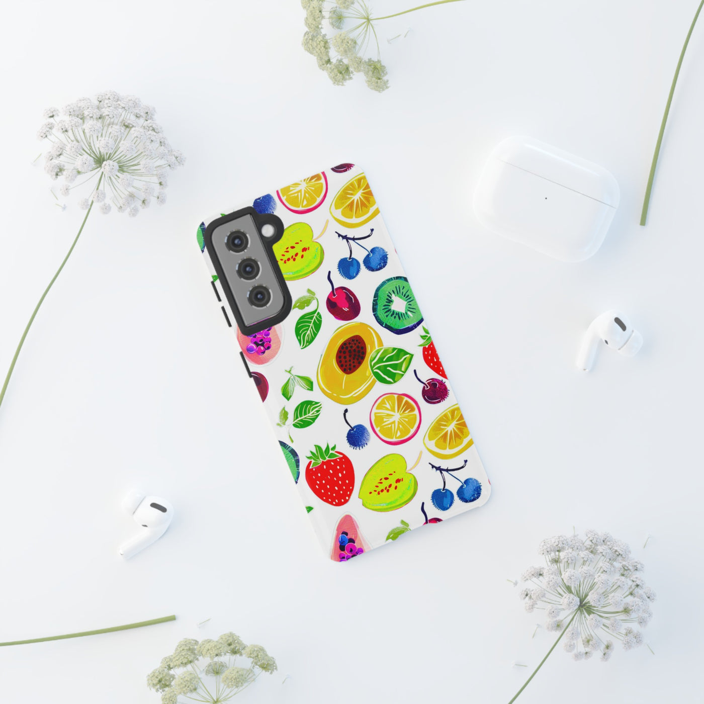 Impact Resistant, Summer Fruit, Cute Phone Cases for Samsung S24, S23, S22, S21, IPhone 15 pro, Iphone 14 pro, Iphone 13 IPhone 12 Iphone 11