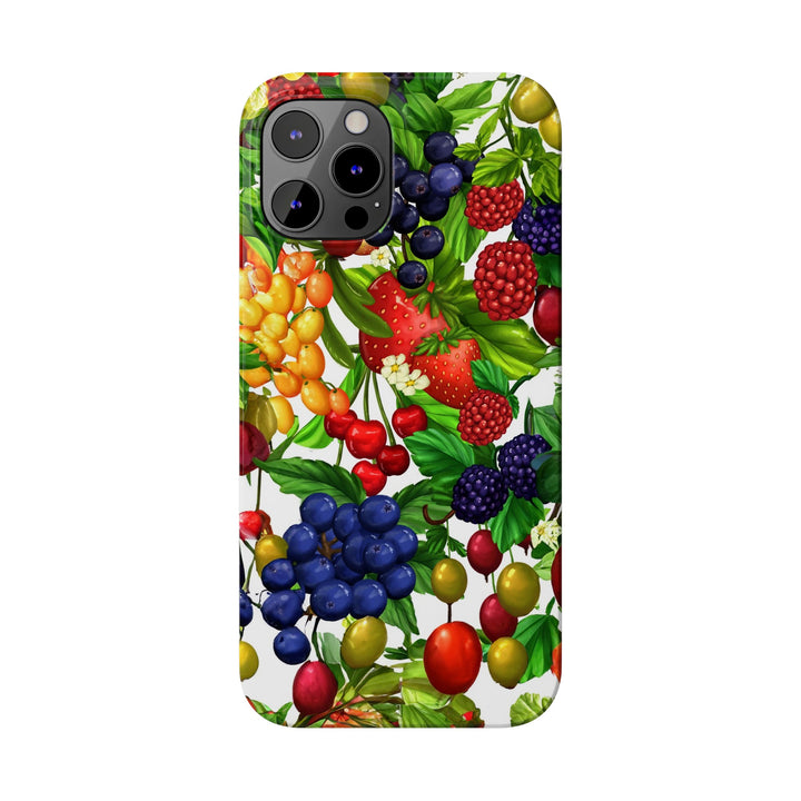 Slim Cute Phone Cases for Iphone - | iPhone 15 Case | iPhone 15 Pro Max Case, Iphone 14 Case, Iphone 14 Pro Max, Iphone 13, Summer Mixed Fruit - Studio40ParkLane