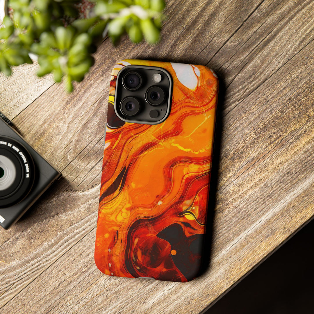 Impact Resistant, Fall Colors Marble, Cute Phone Cases for Samsung S24, S23, S22, S21, IPhone 15 pro Iphone 14 pro Iphone 13 IPhone 12 Iphone 11 - Studio40ParkLane