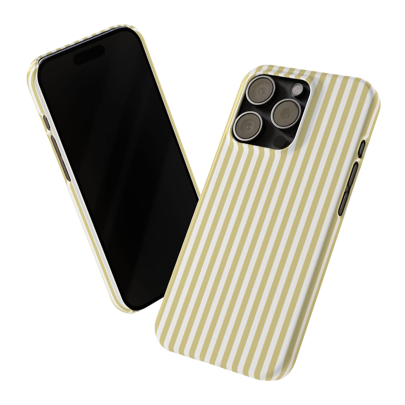 Slim Soft Yellow Striped Cute Phone Case for Iphone 16 - | iPhone 15 Pro Max Case | iPhone 14 Case Iphone 13 12 11 10 9 8 7 XS Gift for Her - Studio40ParkLane