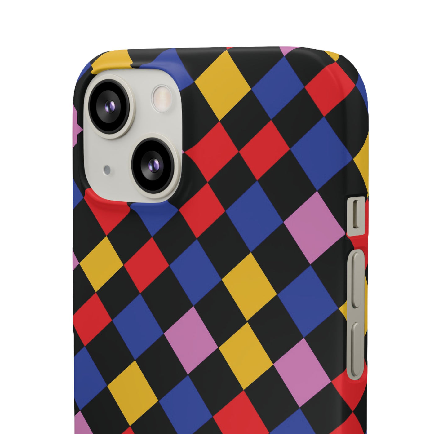 Colorful Checkerboard Cute Phone Case - Sleek Snap - for iPhone 16 15 14 13 12 11 Max Pro Plus Samsung Galaxy S24 S23 S22 S21 S20 Plus Ultra - Studio40ParkLane