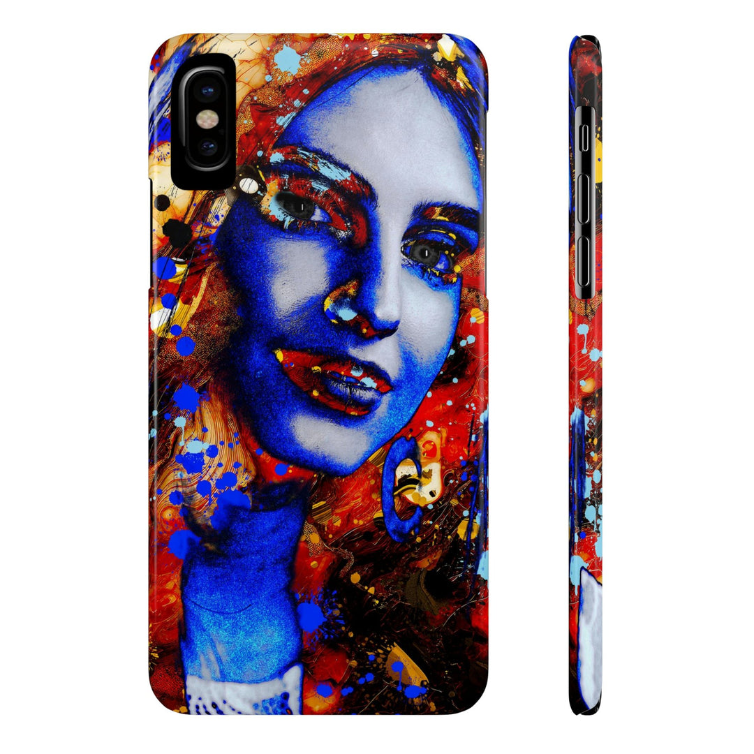 Slim Cute Phone Cases for Iphone - | iPhone 15 Case | iPhone 15 Pro Max Case, Iphone 14 Case, Iphone 14 Pro Max, Iphone 13, Marble Splash Face - Studio40ParkLane
