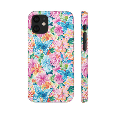Snap Butterflies Flowers Cute Phone Cases for Samsung S24, S23, S22, S21, S20, Plus and Ultra, Iphone 16 Pro Max, Iphone 15, 14, 13, 12, 11, 10 - Studio40ParkLane