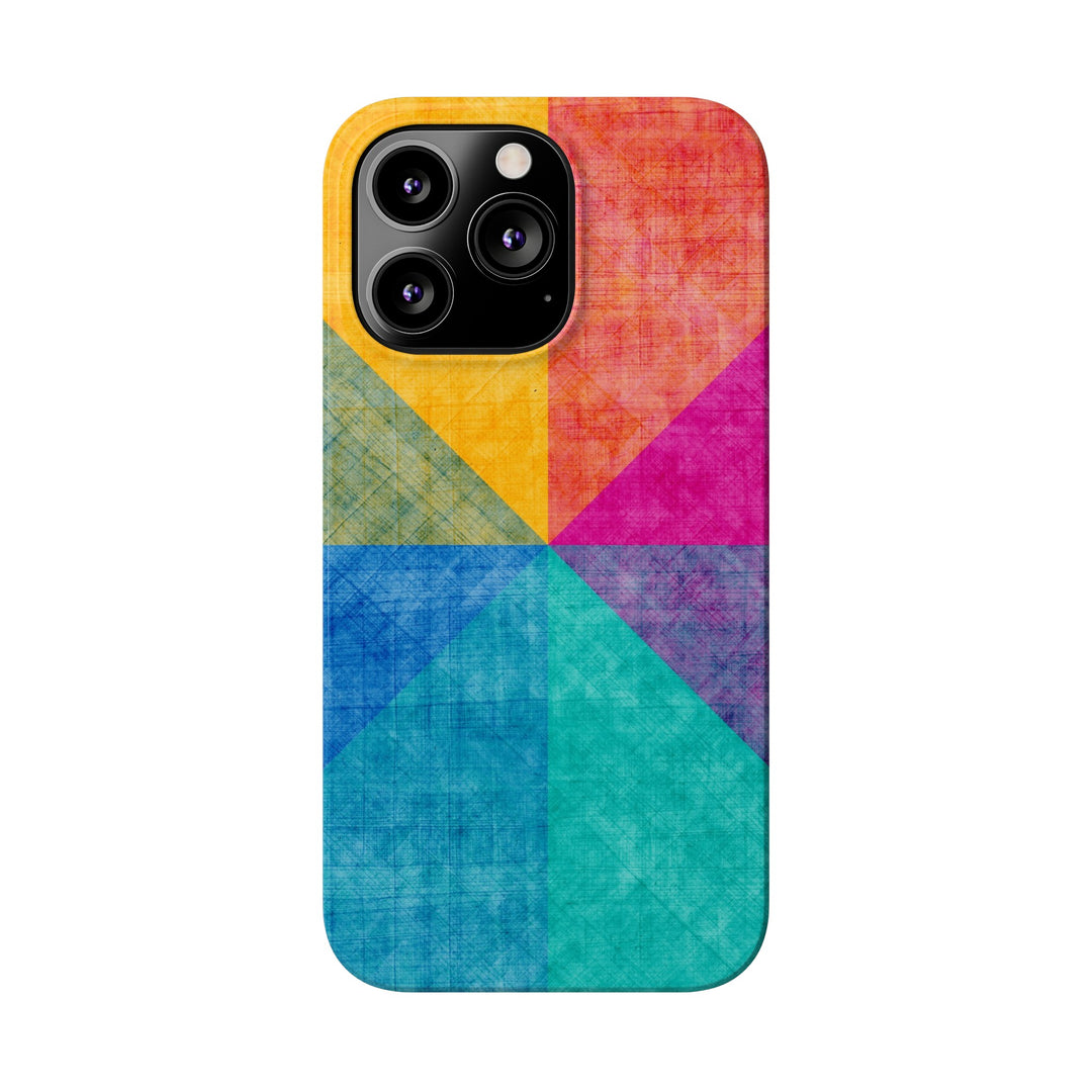 Slim Cute Phone Cases for Iphone | iPhone 15 Case | iPhone 15 Pro Max Case, Iphone 14, Iphone 14 Pro Max, Iphone 13, Abstract Colored Shapes - Studio40ParkLane
