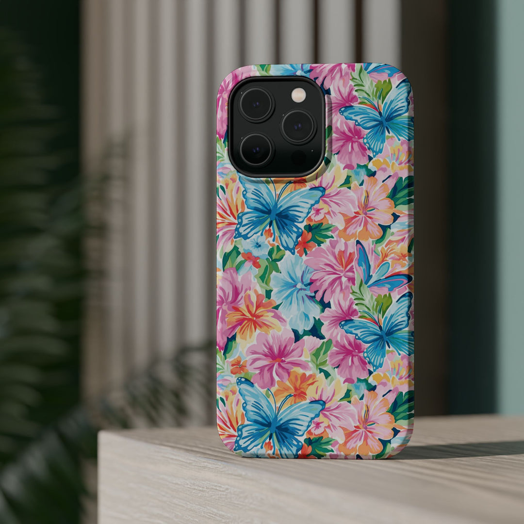 Butterflies Flowers Magsafe Cute Phone Case for Iphone Gift for Her, iPhone 16 Case iPhone 15 Pro Max Case, Iphone 14, Iphone 14 Pro Max, 13, 12 - Studio40ParkLane