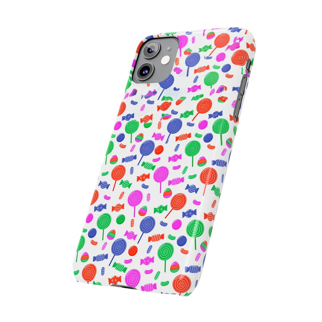 Slim Cute Phone Cases for Iphone - | iPhone 15 Case | iPhone 15 Pro Max Case, Iphone 14 Case, Iphone 14 Pro Max, Iphone 13, Summer Lollipops Red - Studio40ParkLane