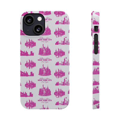 New York Skyline Pink Collage Coquette Gift for Her Cute Phone Cases for Iphone 16 Pro Max | iPhone 15 Case | iPhone 15 Pro Max Case, Iphone 14, Iphone 14 Pro Max, Iphone 13 12 11 8 7