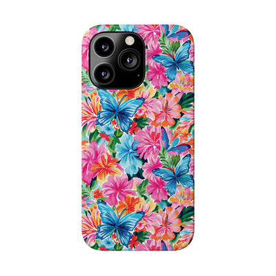 Slim Butterflies Flowers Gift for Her Cute Phone Cases for Iphone 16 Pro Max | iPhone 15 Case | iPhone 15 Pro Max Case, Iphone 14, 13, 12, 11, 10, 8, 7 - Studio40ParkLane
