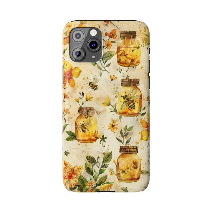 Slim Cute Phone Cases for Iphone | iPhone 15 Case | iPhone 15 Pro Max Case, Iphone 14, Iphone 14 Pro Max, Iphone 13, Honey Bees Yellow - Studio40ParkLane