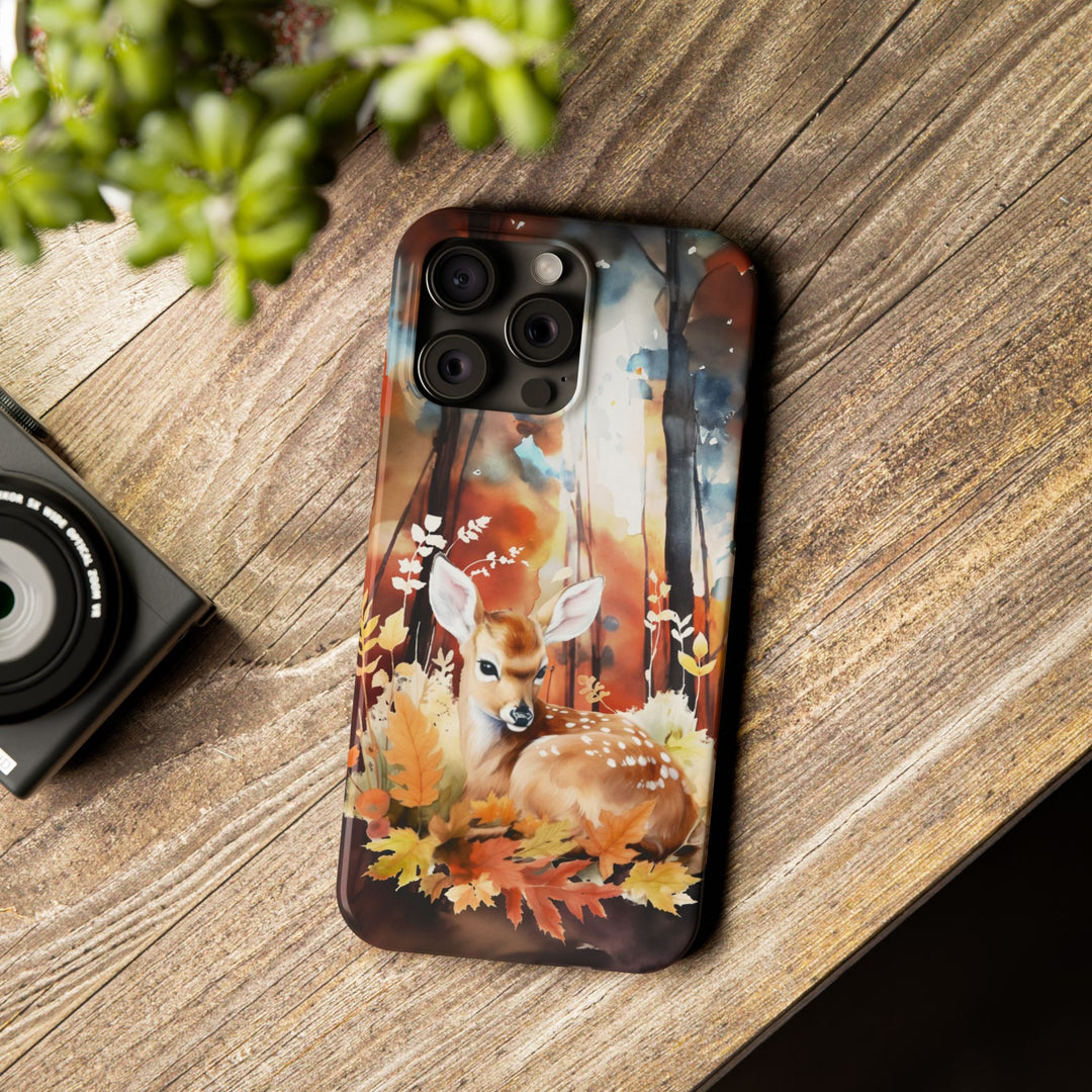 Slim Fall Autumn Forest Deer Gift for Her Cute Phone Cases for Iphone 16 | iPhone 15 Case | iPhone 15 Pro Max Case, Iphone 14, Iphone 14 Pro Max, Iphone 13, Slim - Studio40ParkLane