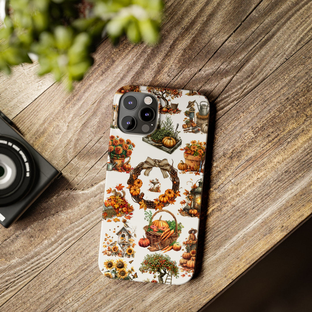 Slim Fall Leaves Collage Cute Phone Cases for Iphone | iPhone 15 Case | iPhone 15 Pro Max Case, Iphone 14, Iphone 14 Pro Max, Iphone 13, 12 - Studio40ParkLane