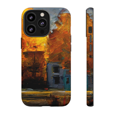 Impact Resistant, Fall Leaves Oil Painting, Cute Phone Cases for Samsung S24, S23, S22, S21, IPhone 15 pro Iphone 14 pro Iphone 13 IPhone 12 Iphone 11