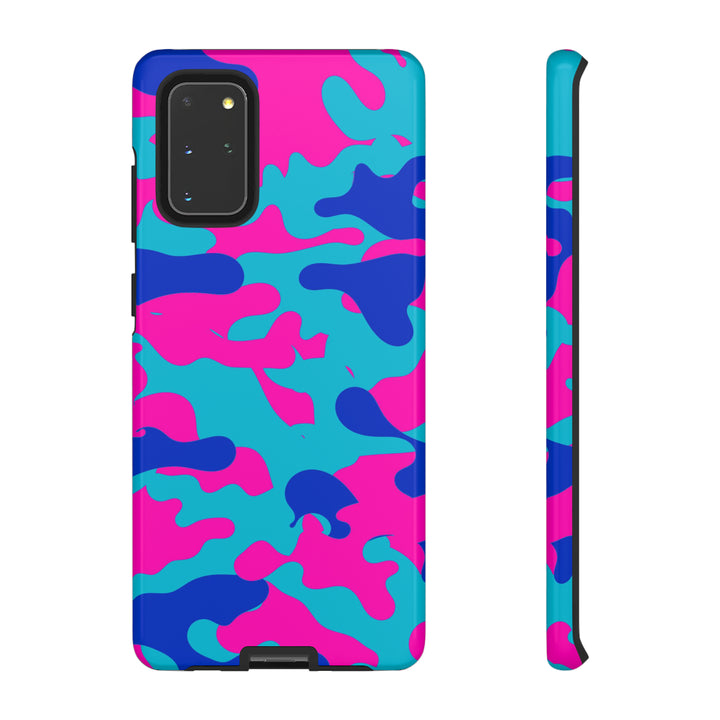 Cute Samsung Phone Case | Aesthetic Samsung Phone Case | Galaxy S23, S22, S21, S20 | Blue Pink Camouflage, Protective Phone Case - Studio40ParkLane