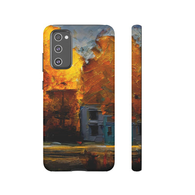 Impact Resistant, Fall Leaves Oil Painting, Cute Phone Cases for Samsung S24, S23, S22, S21, IPhone 15 pro Iphone 14 pro Iphone 13 IPhone 12 Iphone 11