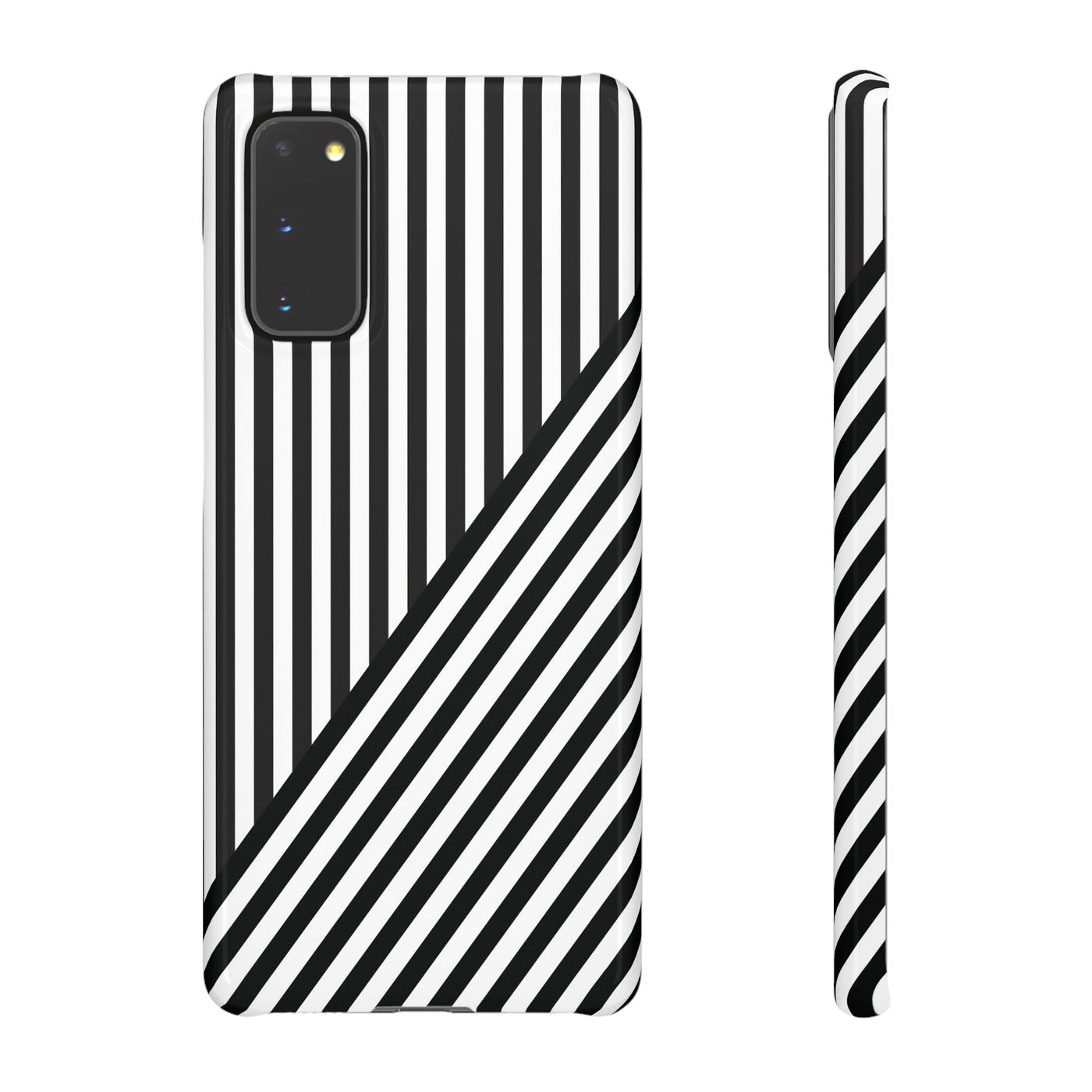 Aesthetic Black White Stripes Cute Phone Case Sleek Snap - For iPhone 17 Pro Max iPhone 16 Pro iPhone 15 Iphone 14 Plus 13 Pro 12 11 10 Gift - Studio40ParkLane
