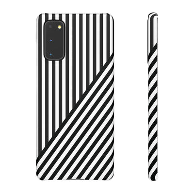 Aesthetic Black White Stripes Cute Phone Case Sleek Snap - For iPhone 17 Pro Max iPhone 16 Pro iPhone 15 Iphone 14 Plus 13 Pro 12 11 10 Gift - Studio40ParkLane
