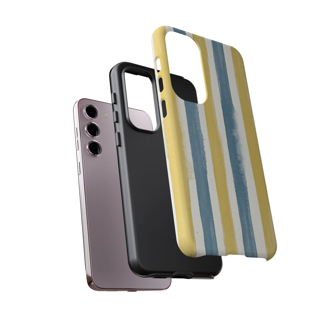 Tough Cute Yellow Stripes Phone Case, for IPhone 17 Pro Max | Iphone 17 Air, Iphone 16, IPhone 15, 14 13 12, Samsung Galaxy S26, S25, S24, S23 - Studio40ParkLane