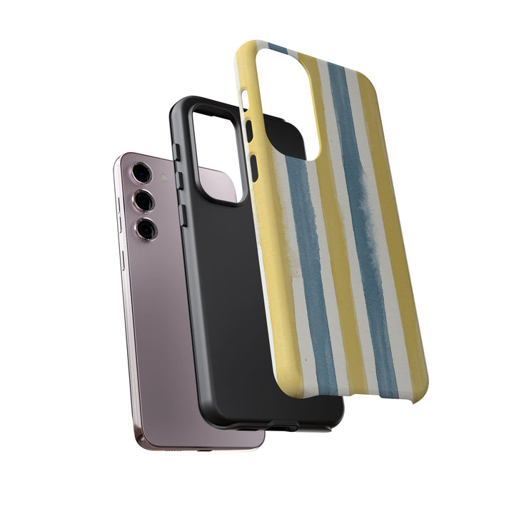 Tough Cute Yellow Stripes Phone Case, for IPhone 17 Pro Max | Iphone 17 Air, Iphone 16, IPhone 15, 14 13 12, Samsung Galaxy S26, S25, S24, S23 - Studio40ParkLane