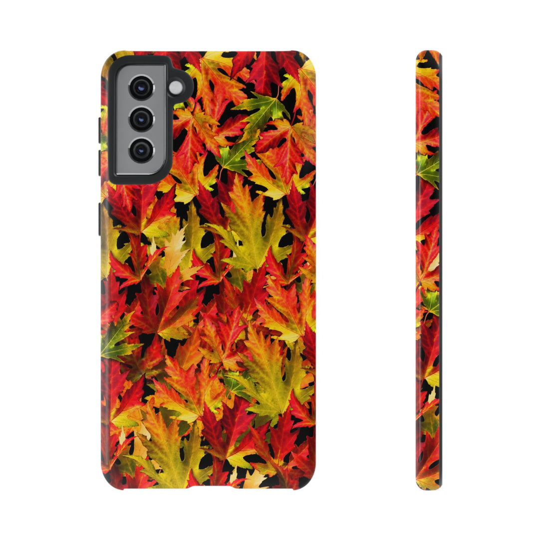 Fall Leaves Impact Resistant, Cute Phone Cases for Samsung S24, S23, S22, S21, IPhone 15 pro Iphone 14 pro Iphone 13 IPhone 12 Iphone 11 - Studio40ParkLane