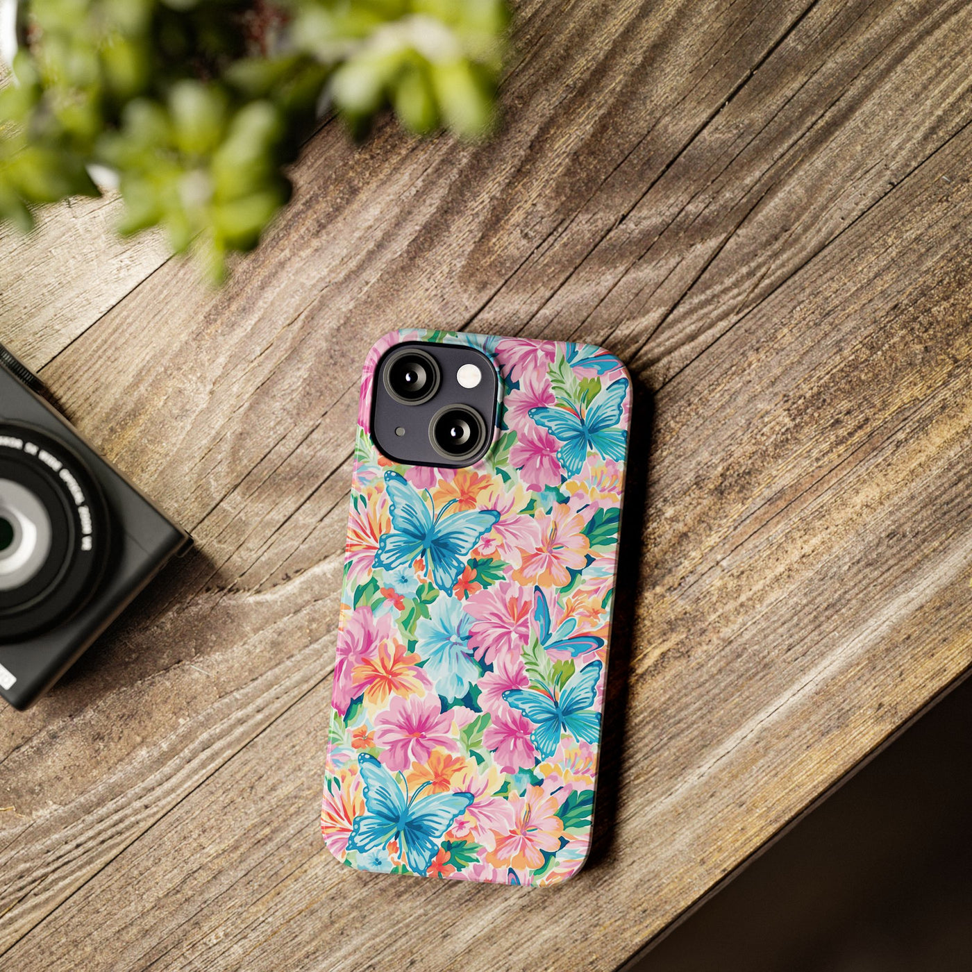 Slim Butterflies Flowers Gift for Her Cute Phone Cases for Iphone 16 Pro Max | iPhone 15 Case | iPhone 15 Pro Max Case, Iphone 14, 13, 12, 11, 10, 8, 7