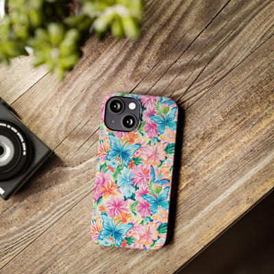 Slim Butterflies Flowers Gift for Her Cute Phone Cases for Iphone 16 Pro Max | iPhone 15 Case | iPhone 15 Pro Max Case, Iphone 14, 13, 12, 11, 10, 8, 7