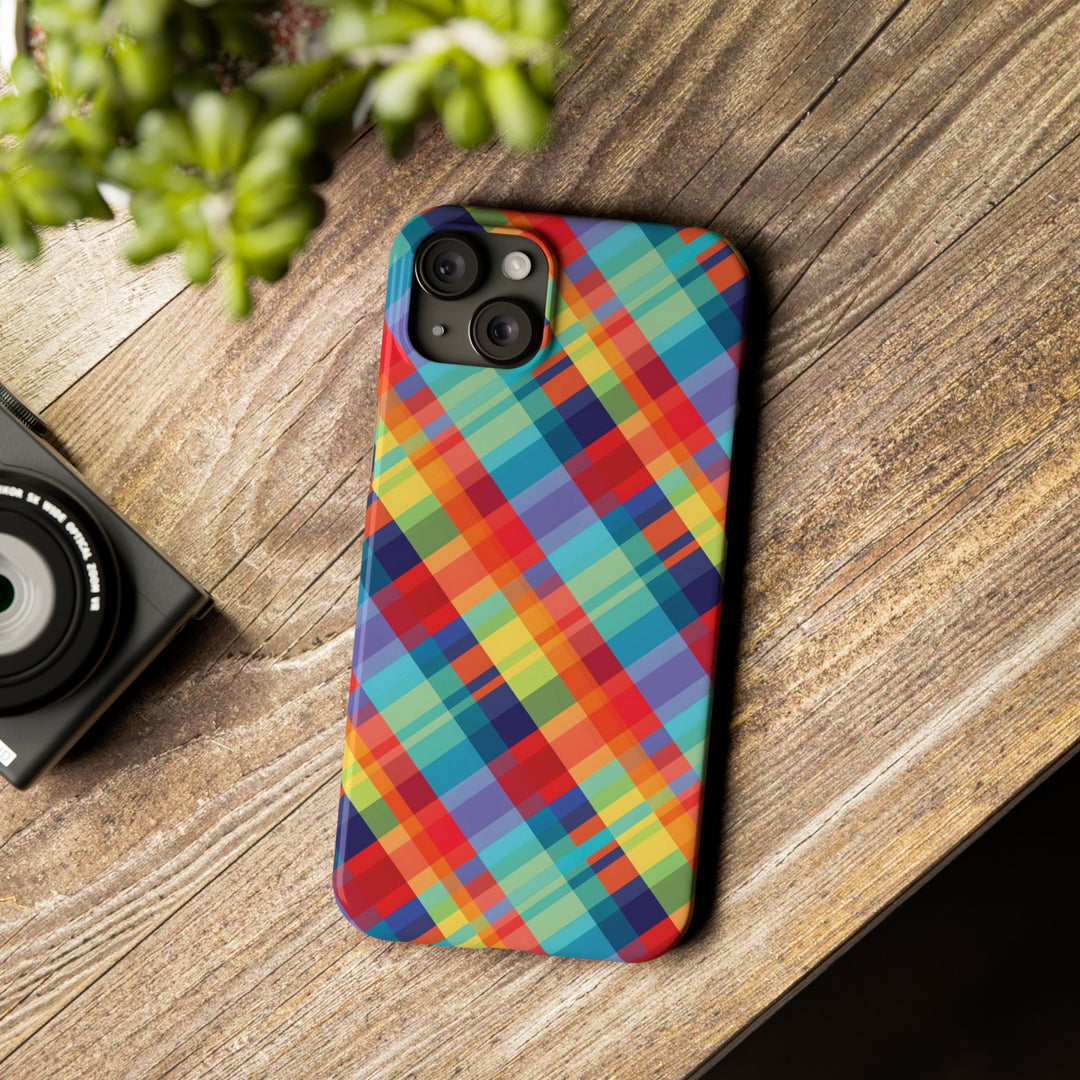 Slim Checkered Plaid Gift for Her Cute Phone Cases for Iphone 16 Pro Max | iPhone 15 Case | iPhone 15 Pro Max Case, Iphone 14, 13, 12, 11, 10, 8, 7 - Studio40ParkLane