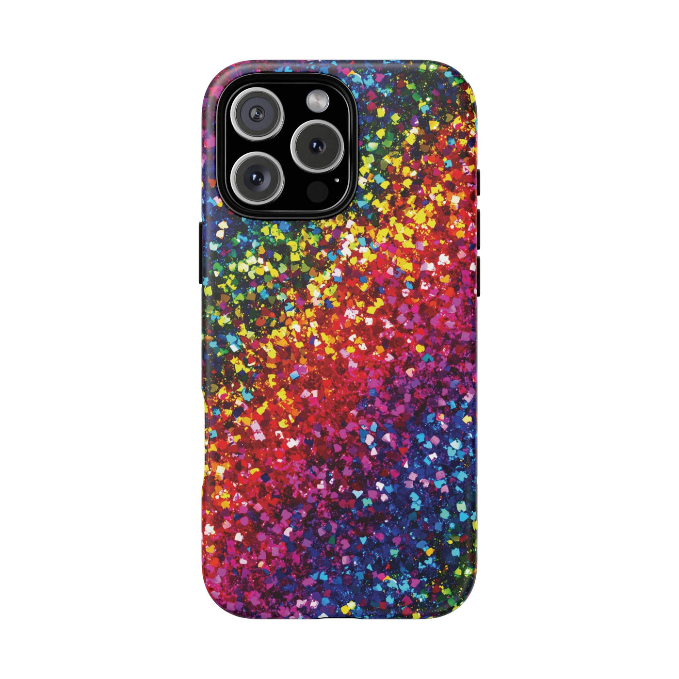 Faux Chic Play on Glitter Effect Cute Phone Case, for IPhone 16 pro Max | Iphone 15, Iphone 14, IPhone 13 Case, 11 8 7, Samsung Galaxy S24, S23, S22, S21, 2 Layer Protection