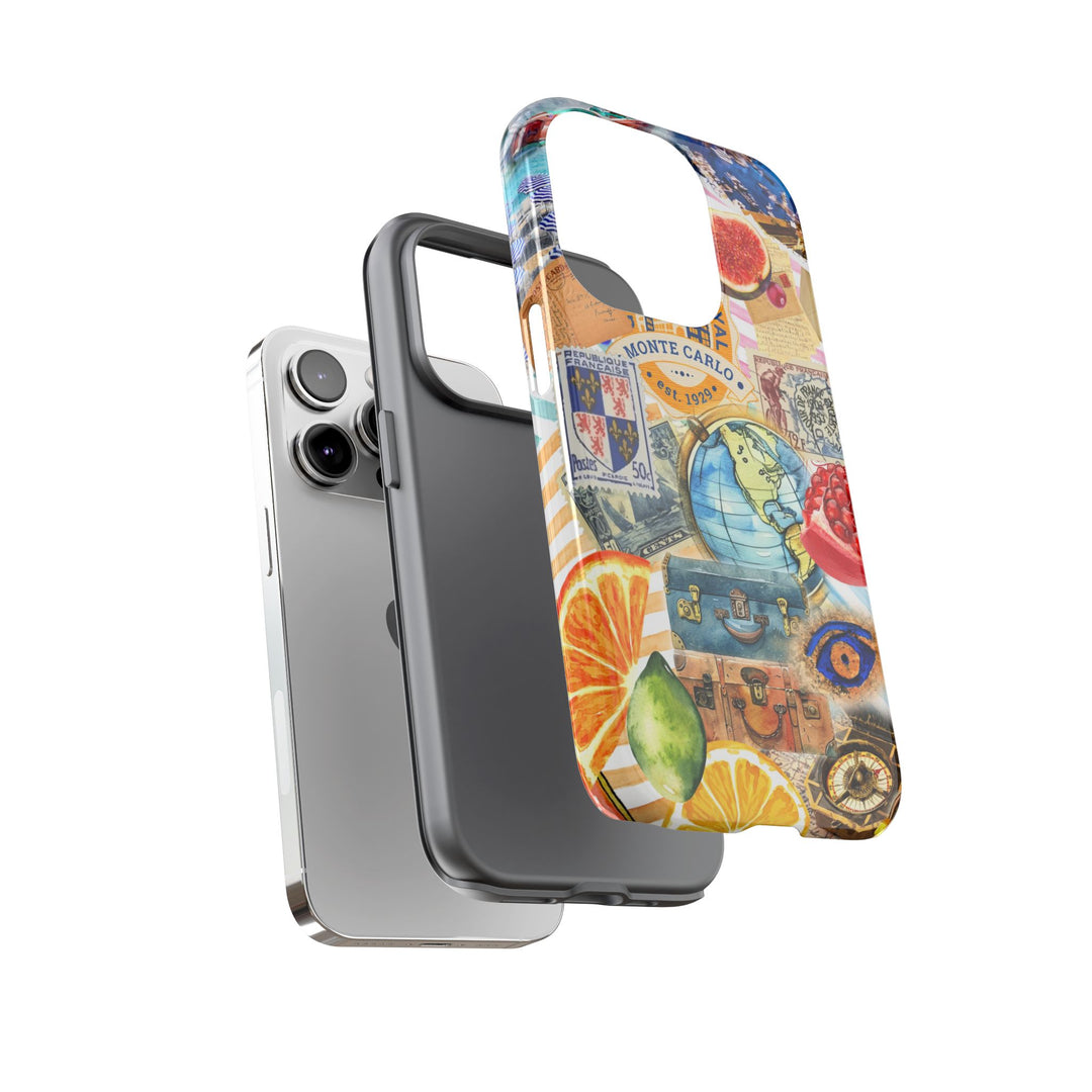 Cute European Summer Collage Phone Case, for IPhone 16 Case | Iphone 15, Iphone 14, IPhone 13 Case, 11 8 7, Samsung Galaxy S24, S23, S22, S21 Extra Protective - Studio40ParkLane