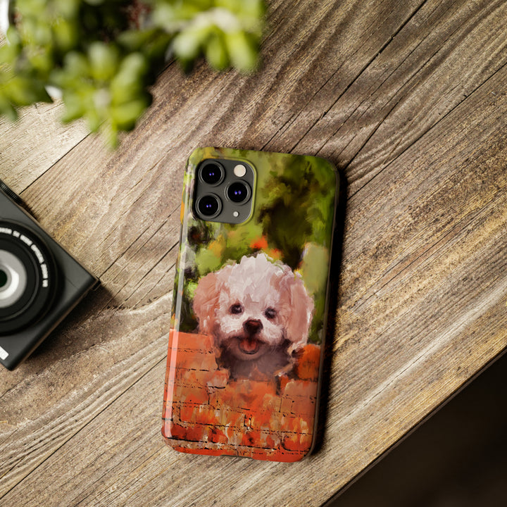 Slim Cute Phone Cases for Iphone - | iPhone 15 Case | iPhone 15 Pro Max Case, Iphone 14 Case, Iphone 14 Pro Max, Iphone 13, Bichon Frise Dog - Studio40ParkLane