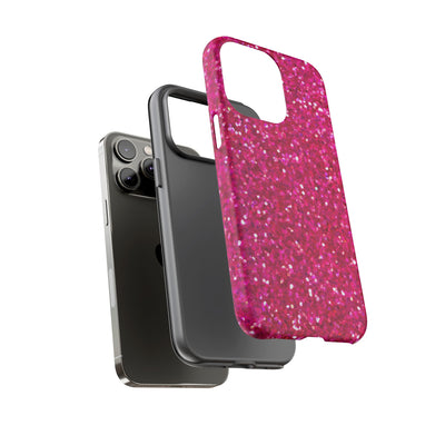 Pink Glitter Cute Phone Case, for IPhone 16 pro Max | Iphone 15, Iphone 14, IPhone 13 Case, 11 8 7, Samsung Galaxy S24, S23, S22, S21, 2 Layer Protection