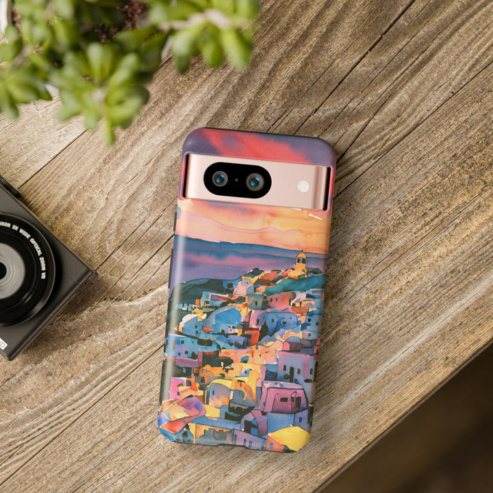 Impact Resistant, Greek Sunset, Cute Phone Cases for Samsung S24, S23, S22, S21, IPhone 15 pro Iphone 14 pro Iphone 13 IPhone 12 Iphone 11 - Studio40ParkLane