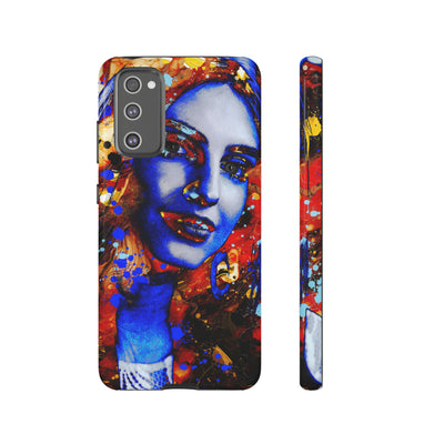 Cute Samsung Phone Case | Aesthetic Samsung Phone Case | Galaxy S23, S22, S21, S20 | Marble Splash Face, Protective Phone Case