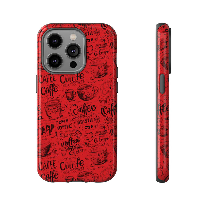 Cute IPhone Case | Red Black Coffee, iPhone 15 Case | iPhone 15 Pro Case, Iphone 14 Case, Iphone 14 Pro Max Case, Protective Iphone Case - Studio40ParkLane