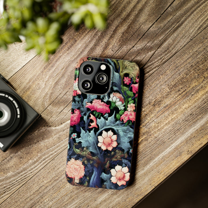 Slim Cute Phone Cases for Iphone - | iPhone 15 Case | iPhone 15 Pro Max Case, Iphone 14 Case, Iphone 14 Pro Max, Iphone 13, Flowers Scene - Studio40ParkLane