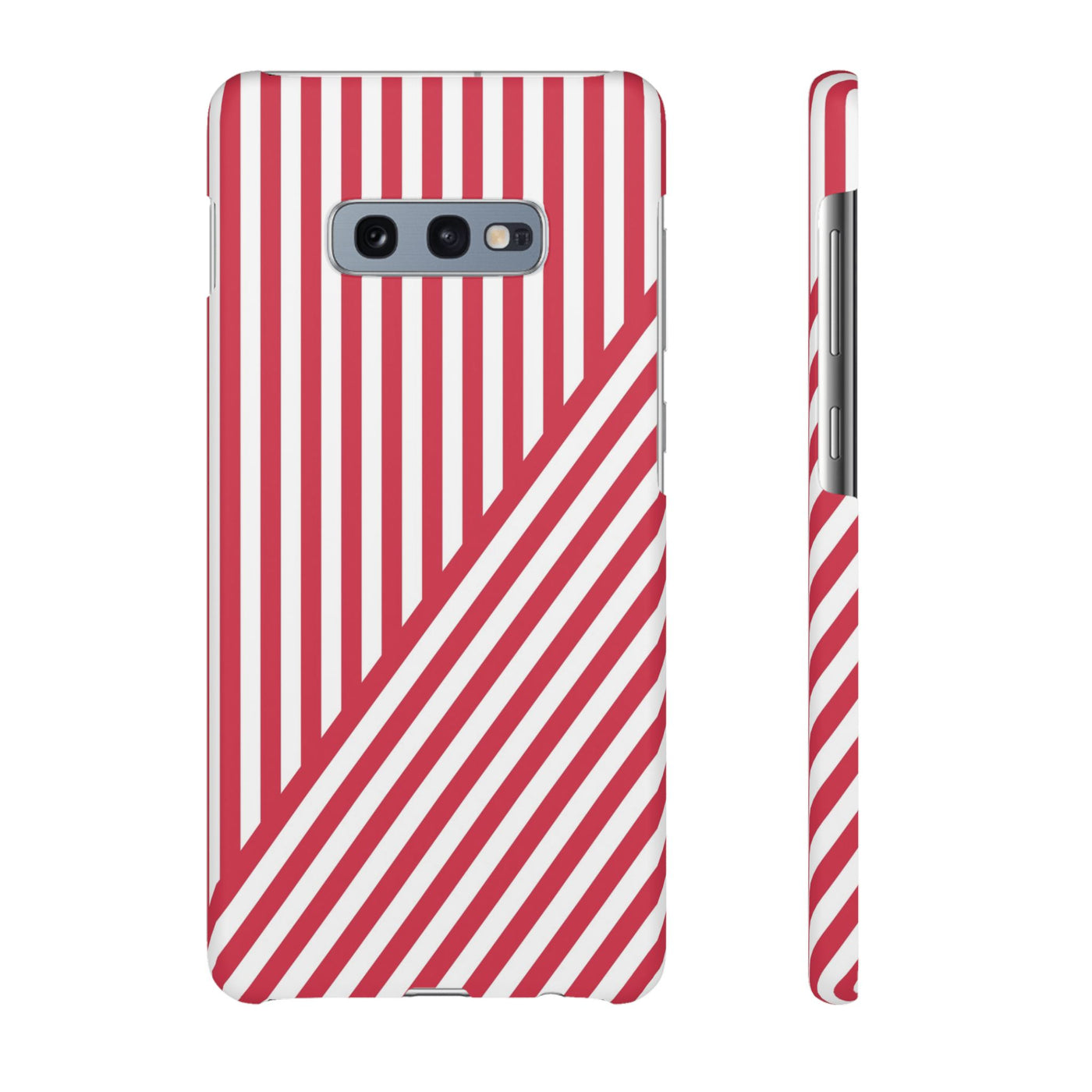 Aesthetic Winterberry Red Stripes Cute Phone Case Sleek Snap - For iPhone 17 Pro Max iPhone 16 Pro iPhone 15 Iphone 14 Plus 13 Pro 12 11 10 Gift - Studio40ParkLane