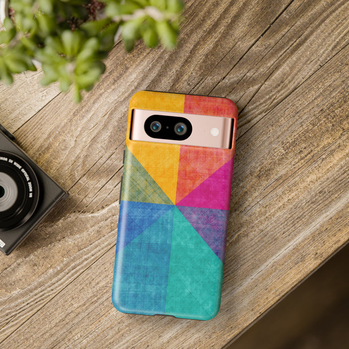 Impact Resistant, Colored Shapes, Cute Phone Cases for Samsung S24, S23, S22, S21, IPhone 15 pro Iphone 14 pro Iphone 13 IPhone 12 Iphone 11 - Studio40ParkLane