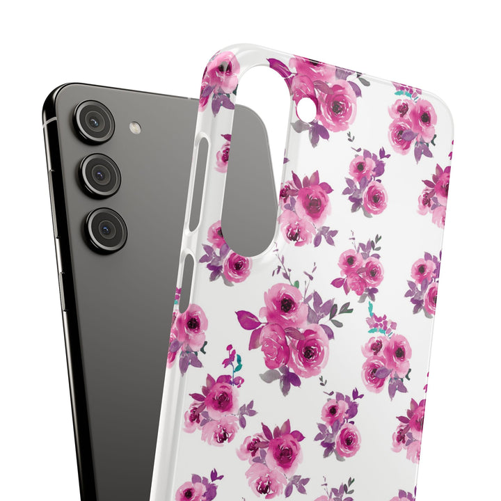 Sleek Snap Flowers Gift for Her Cute Phone Case for iPhone 16 15 14 13 12 11 X Xs Max Xr Pro Plus Samsung Galaxy S24 S23 S22 S21 S20 Ultra