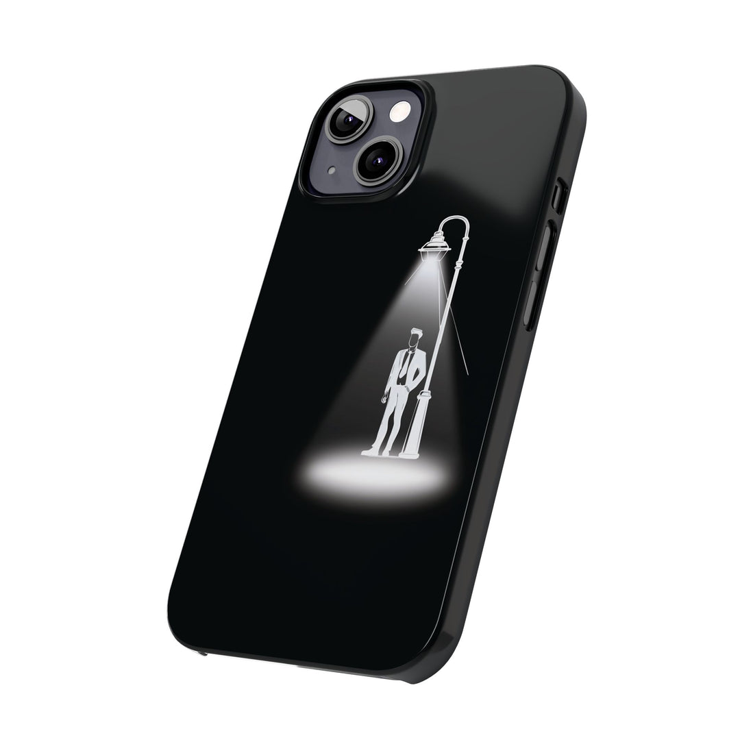 Slim Mystery Man Spotlight Gift for Her Cute Phone Cases for Iphone 16 Pro Max | iPhone 15 Case | iPhone 15 Pro Max Case, Iphone 14, 13, 12, 11, 10, 8, 7 - Studio40ParkLane