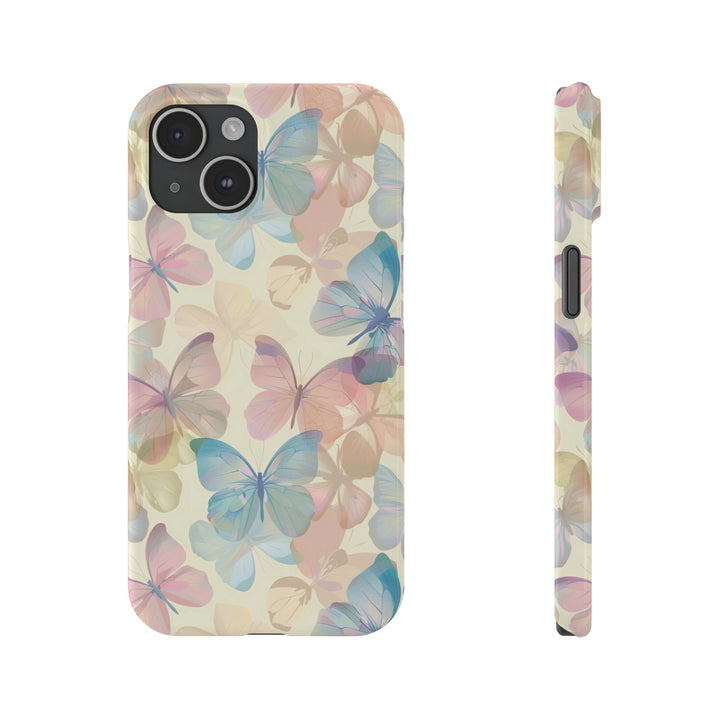 Slim Cute Phone Cases for Iphone - | iPhone 15 Case | iPhone 15 Pro Max Case, Iphone 14 Case, Iphone 14 Pro Max, Iphone 13, Summer Pastel Butterflies - Studio40ParkLane