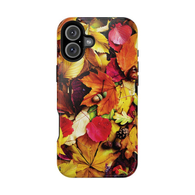 Aesthetic Tough Magsafe Fall Leaves Foliage Phone Case - For iPhone 17 Pro Max iPhone 16 Pro iPhone 15 Iphone 14 Plus 13 Pro 12 11 10 - Studio40ParkLane