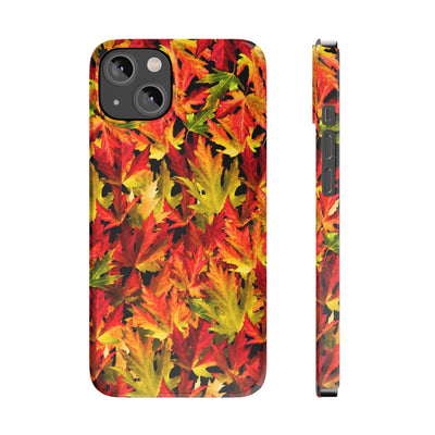 Slim Fall Leaves Slim Cute Phone Cases for Iphone  | iPhone 15 Case | iPhone 15 Pro Max Case, Iphone 14, Iphone 14 Pro Max, Iphone 13