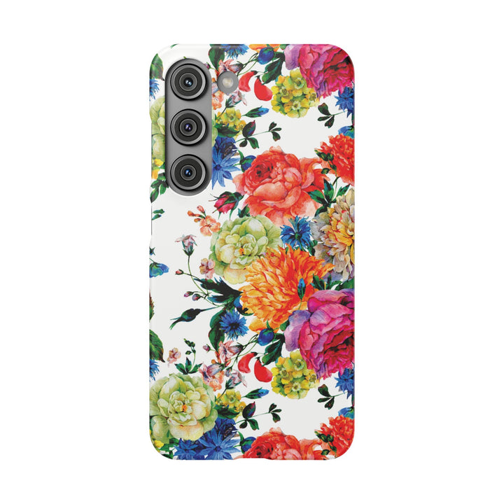 Sleek Snap Colorful Flowers Cute Phone Case for iPhone 16 15 14 13 12 11 X Xs Max Xr Pro Plus Samsung Galaxy S24 S23 S22 S21 S20 Note Ultra