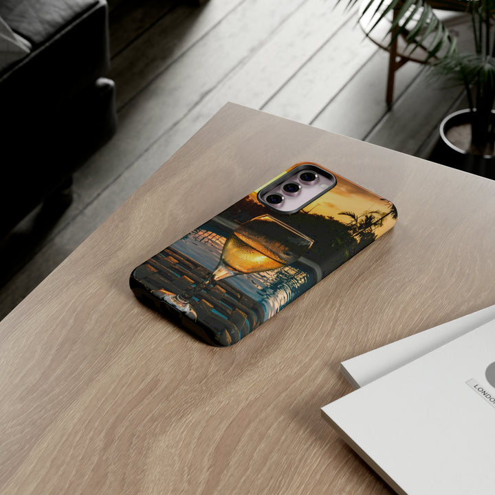 Samsung Galaxy Phone Case | Galaxy S23, S22, S21, S20 | Luxury Case Double Layered | Impact Resistant | Fashionable - Wine Glass 1 - Studio40ParkLane