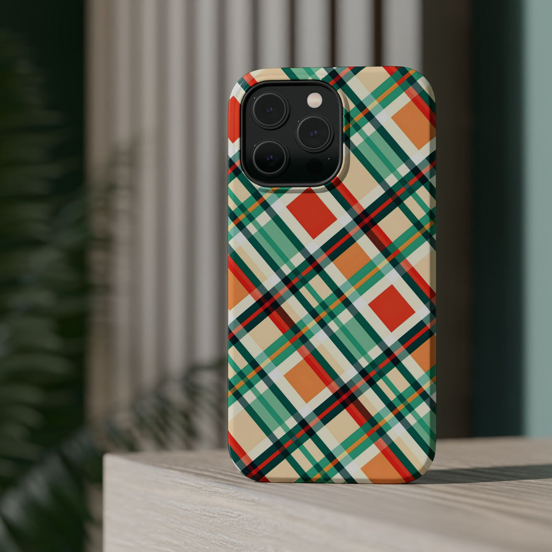 Checkered Plaid Magsafe Gift for Her Cute Phone Case for Iphone, | iPhone 16 | iPhone 15 Pro Max, Iphone 14 Pro Max, 13 12 11 10 9 8 7 - Studio40ParkLane