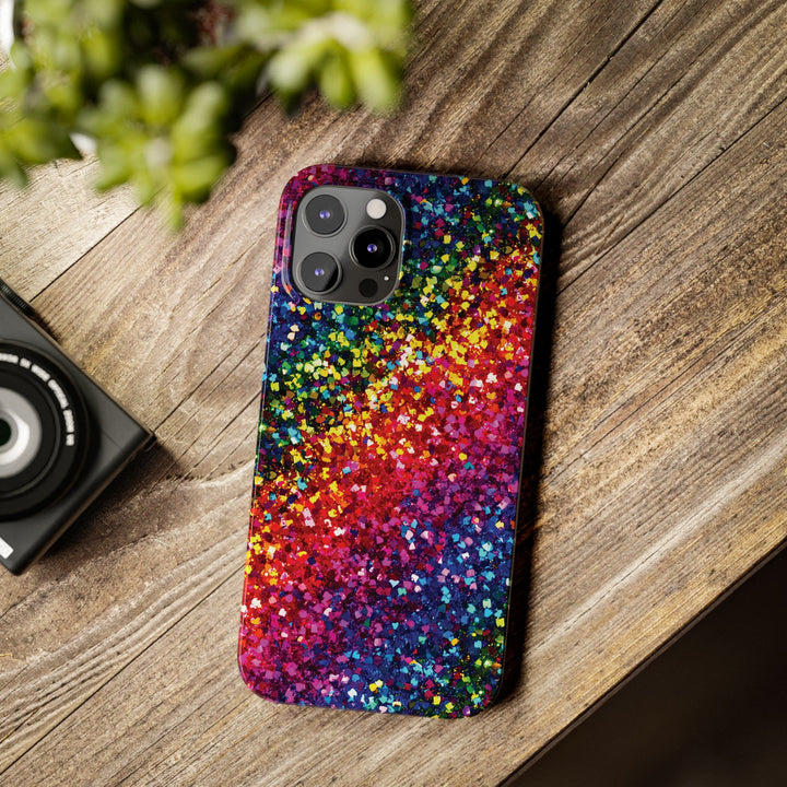 Slim Non - Glitter Muted Color Faux Play on Glitter Effect Gift for Her Cute Phone Cases for Iphone 16 Pro Max | iPhone 15 Case | iPhone 15 Pro Max Case, Iphone 14, Iphone 14 Pro Max, Iphone 13 12 11 8 7 - Studio40ParkLane